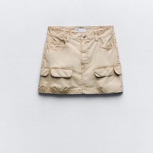 Zara Tan Cargo Shorts
